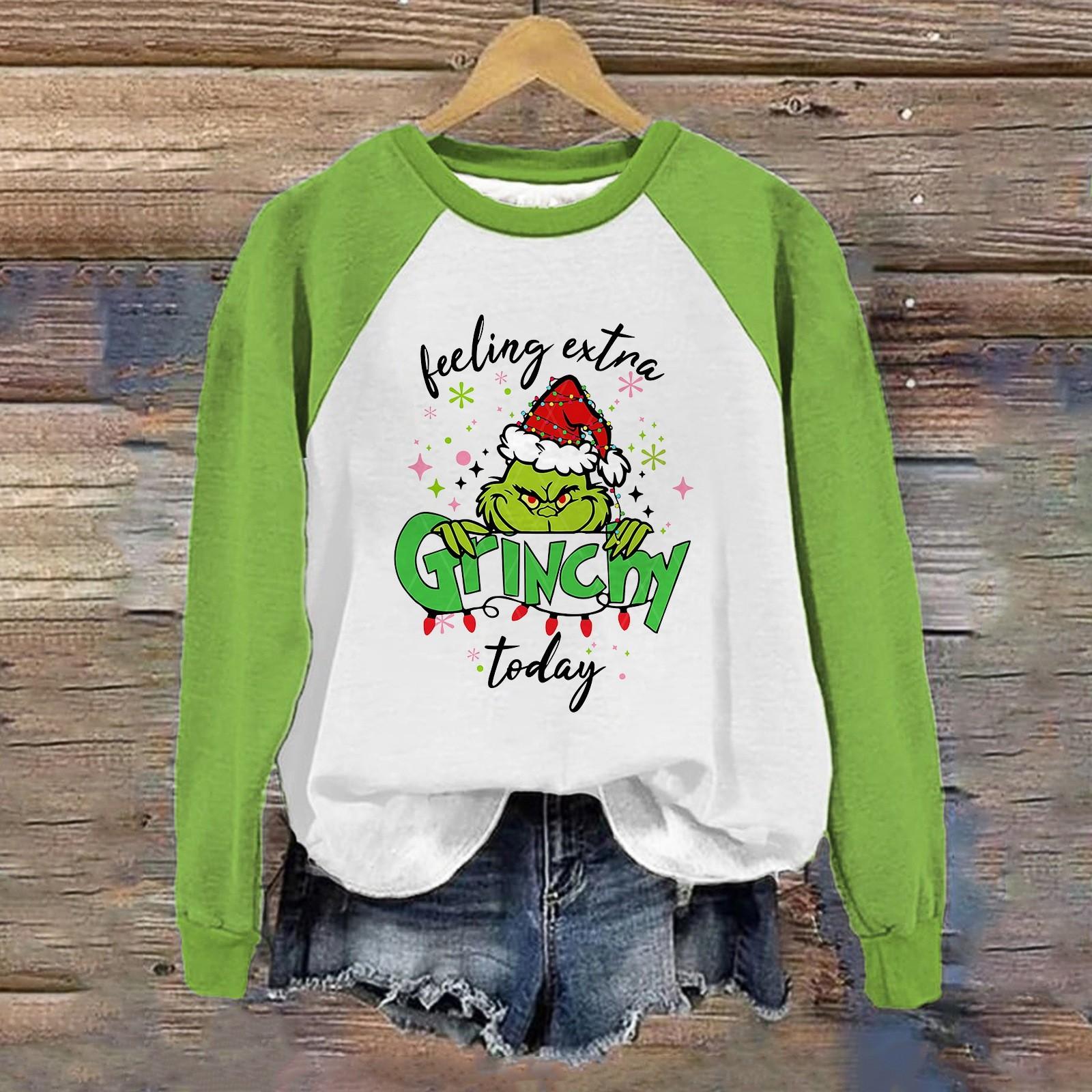 

Женская мода повседневная толстовка с длинным рукавом и вставкой на плече с принтом на Хэллоуин с круглым вырезом XL