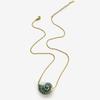 Ceramic Conch Pendant Necklace Stainless Steel Chain Collarbone Chain Fashion Conch Necklace  Women