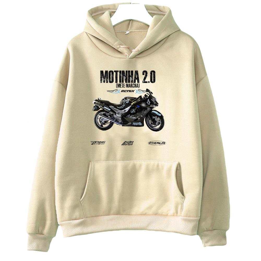 

2025 Мода Мотоциклетные Графические Худи Луиза Сонза Альбом MOTINHA 2.0 Пуловер Мужской Женский Уличная одежда Повседневная Толстовка XXXL хаки