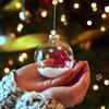12pcs Diy Clear Plastic Refillable Balls Ornaments 2.36inch Christmas Balls For Christmas Birthday Crafts Decoration