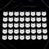 40pcs Mini 12mm Kitty Buttons Cute Creative Calico Cat Buttons Resin Colorful Kitten Head Buttons Cardigan Sweater