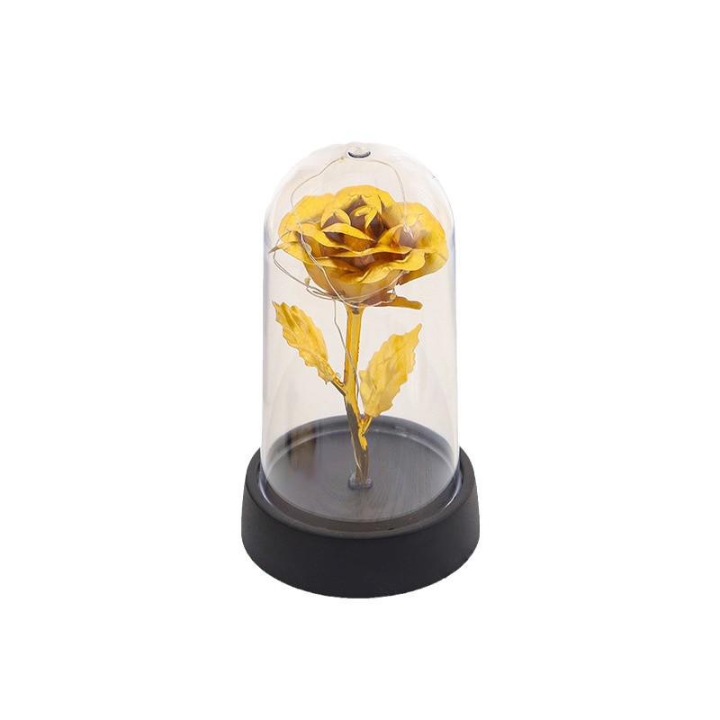 Gold Foil Preserved Rose - Valentine's Flower Gift