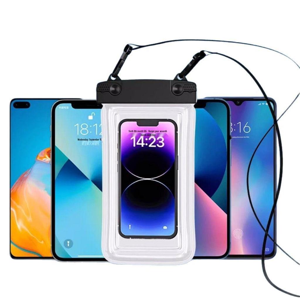 Водонепроникний чохол для телефону з сенсорним екраном для підводної фотографії зі шнурком - Герметичний прозорий чохол для плавання та рафтингу