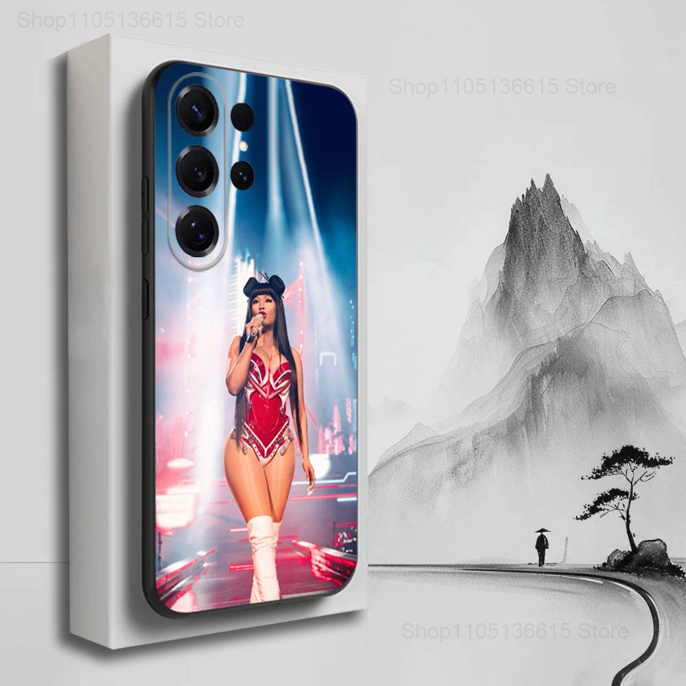 Rapper N-Nicki M-MINAJ Case For Samsung S22,S21,S9,S25,S24,S23,Ultra,FE,S20,S10,Plus,Lite,Soft Silicone Black