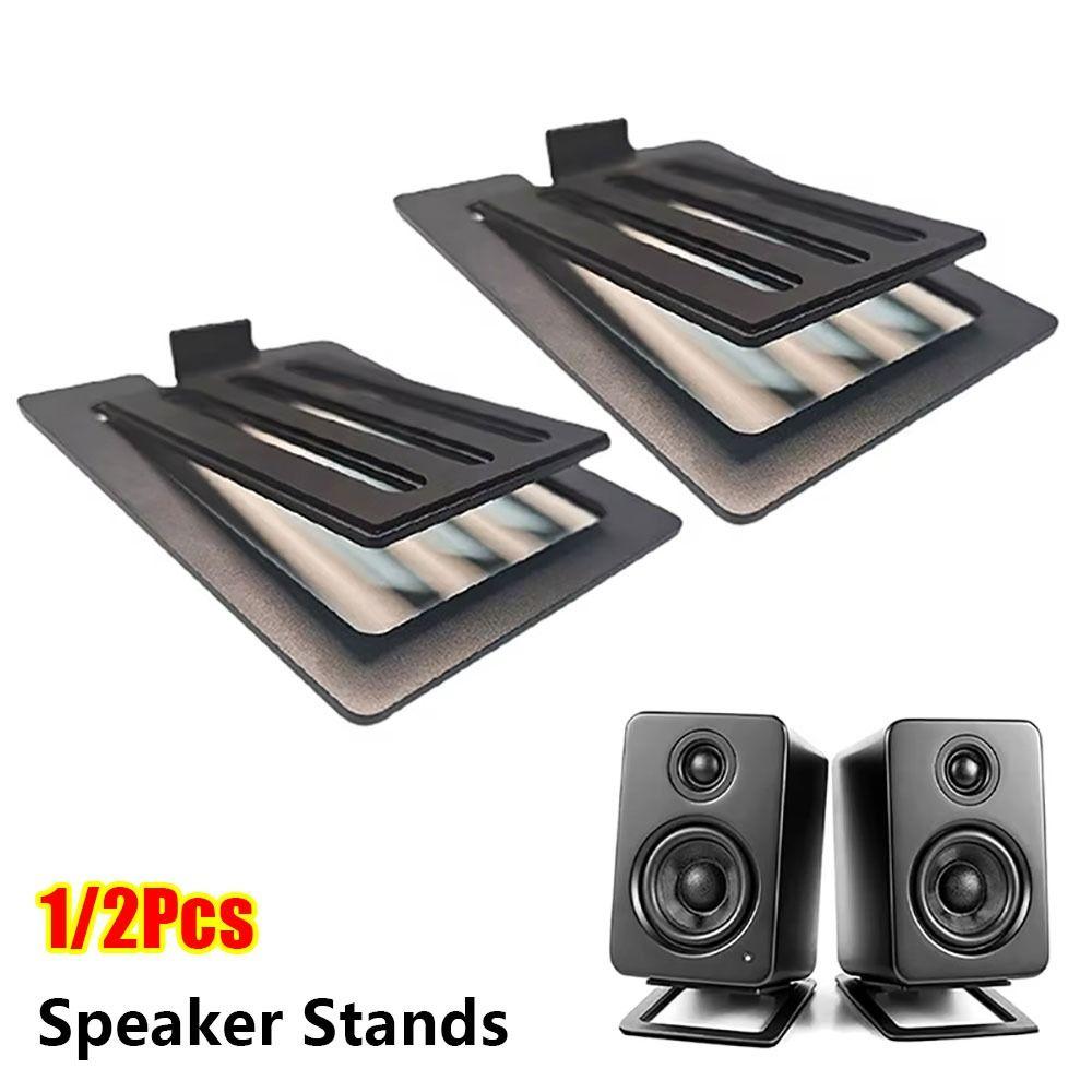 1/2Pcs Aluminum Alloy Desktop Speaker Stands Tilted Speaker Support  Bookshelf Desk