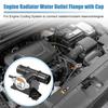 Engine Radiator Coolant Filler Neck with Cap TWO  for Kia Soul