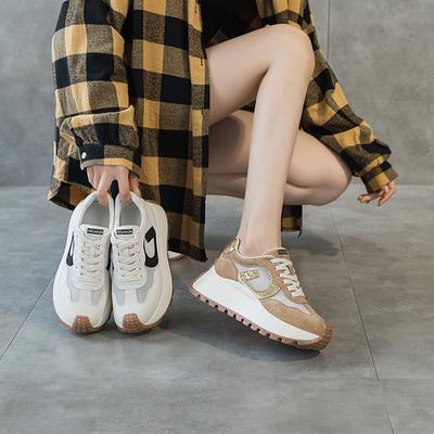 Ins Forrest Gump Schuhe Damen Tide Frühling neu Höhe erhöhen Student Laufen Sport Freizeitschuhe kleine Größe