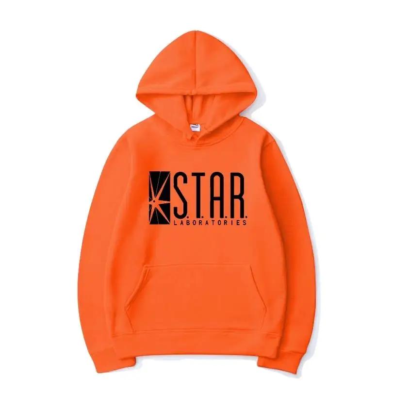 2025 hoodie solid color Star Labs warm pullover fashionable hip-hop street wear men's and women's autumn and winter hoodies