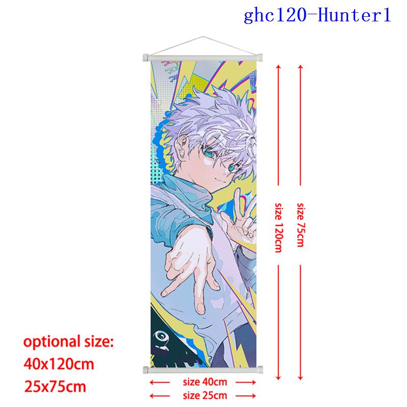 Anime Hunter X Hunter Scroll Poster GON Killua Zoldyck Hisoka Art Canvas Wall Decor for Bedroom Home Poster Family Room Decor