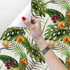 Boho Forest Peel & Stick Floral Wallpaper Palm Banana Leaf Pattern In Purple/Green/Yellow Removable Easy Clean Home Decor
