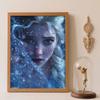 Diamond Art Painting Kit  Frozen Elsa Sparkling Scene Craft, Home Wall Decor, Handmade Gift