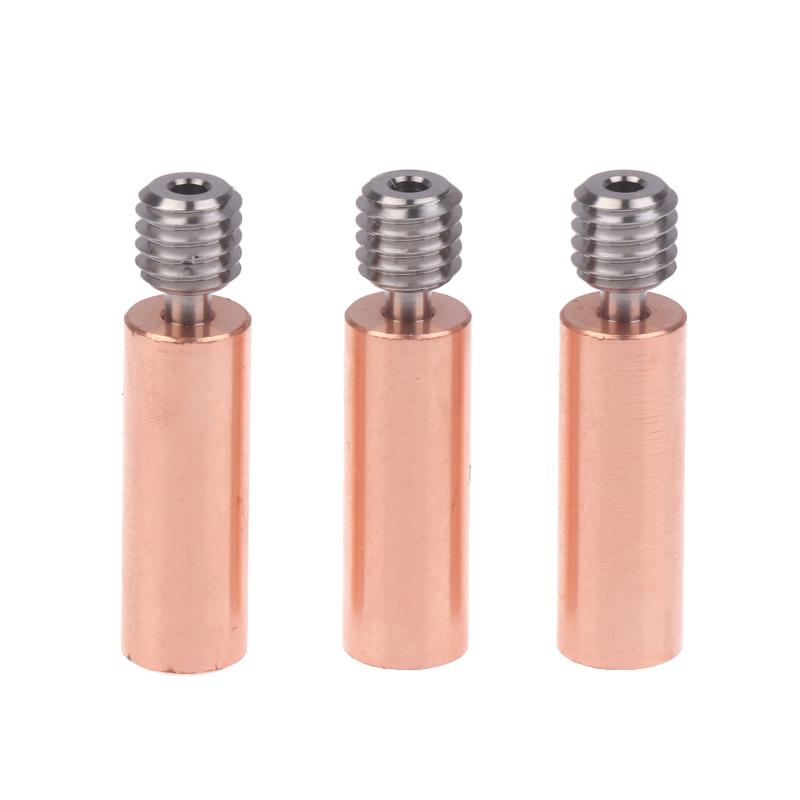 Copper Plating Heatbreak Tube for Ender 3 and CR10 3D Printer Accessories Boosting Hotend Life for Printing Tasks