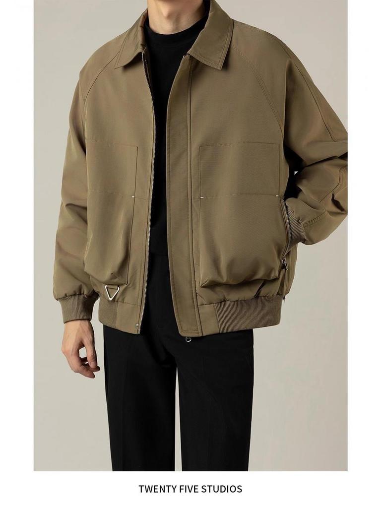 Men's Trendy Flight Suit: Spring/Autumn Versatile Lapel Jacket