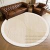 Modern Style Soft Rugs Minimalist Bedroom Decoration Living Room Round Carpet Anti-slip Bedside Cloakroom Study Mat Washable