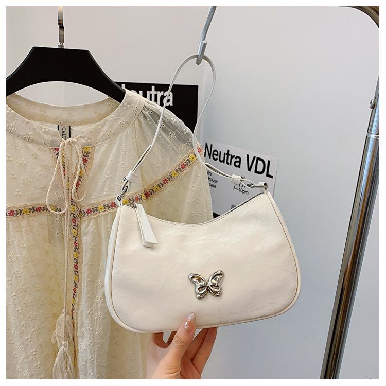 

2024 Женская Высококлассная Мода Нишевый Дизайн Сумка Кроссбоди Подмышку белый