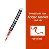 16 Colors Acrylic Marker Pen for Rock Painting Brush Tip Waterproof Paint Paint Markers Fabric Fabric Markers Art Supplies