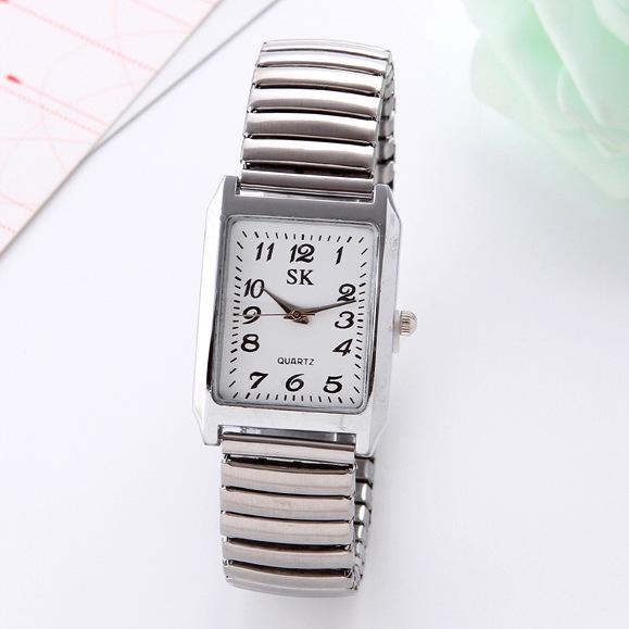 Clear Large Numbers Elastic Band Watch for Elderly & Middle-Aged Men and Women