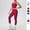 Shockproof Sports Bra & High-Waist Yoga Pants Set for Women