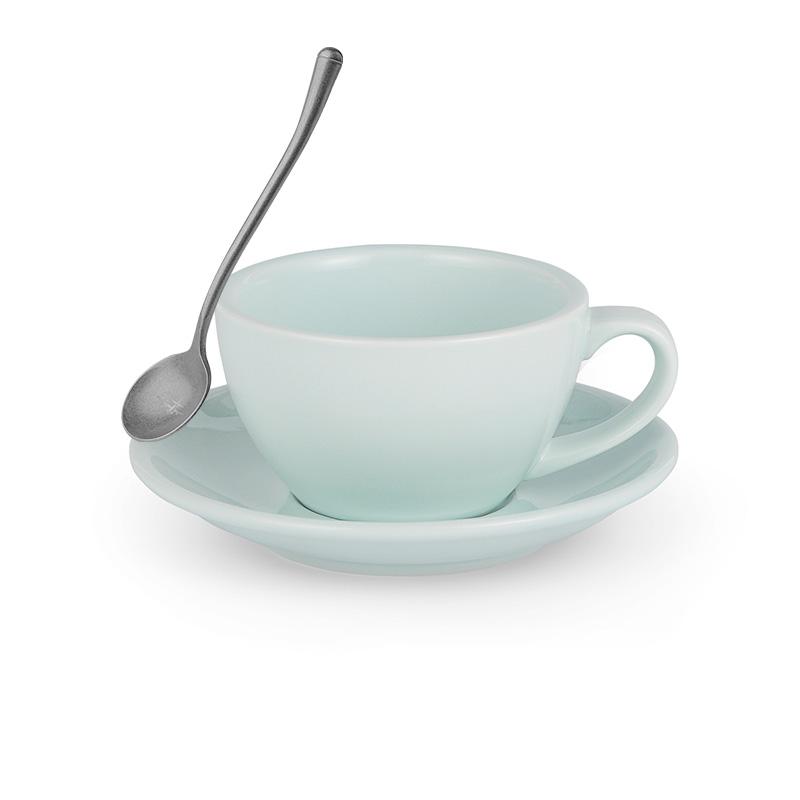 MHW-3BOMBER 280ML Šálek na espresso s podšálkem a lžičkou Keramický čajový hrnek Sada Domácí kuchyňské doplňky Vánoční dárky pro milovníky kávy