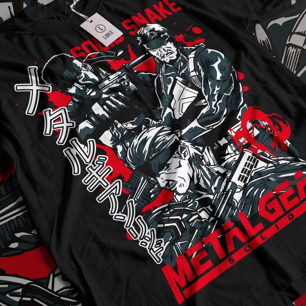 MGS1 - Snake shirt, Metal gear Solid retro shirt, Gift for fans, Snake & Raiden Unisex T-Shirt XL