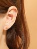 Minimalpiercing 14K Simple Volume Stick Piercing Earrings