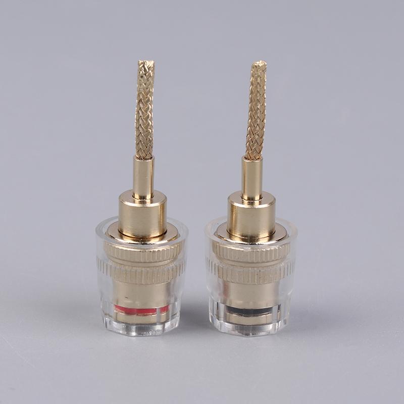 

2/4 шт. 4 мм гнездо типа банан - 2 мм штырьковый разъем Hi-Fi кабельный адаптер штекер гнездо из плетеной медной проволоки 2Pcs
