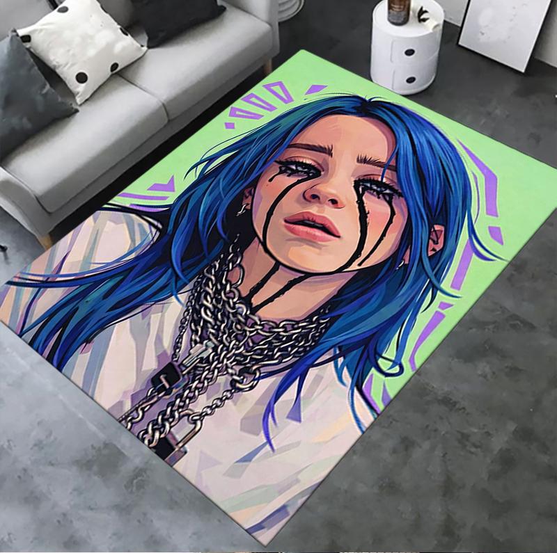 Billie Eilish Carpet Rug For Living Room Bedroom Home Sofa Decorationkids Play Nonslip Floor Mat
