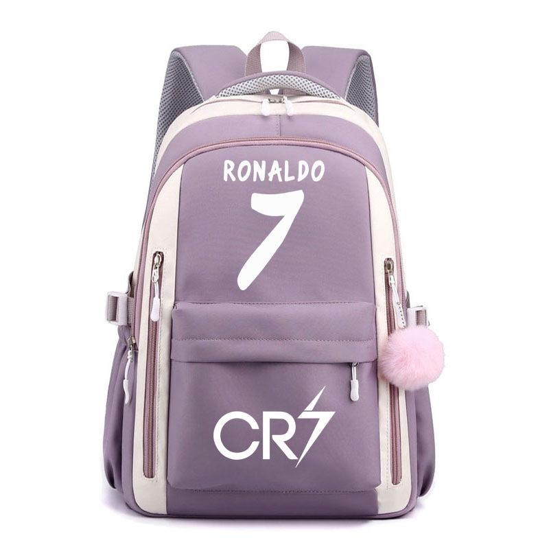 Large Capacity Schoolbag with Shoulder Strap; Student Three-piece Pencil Case Set