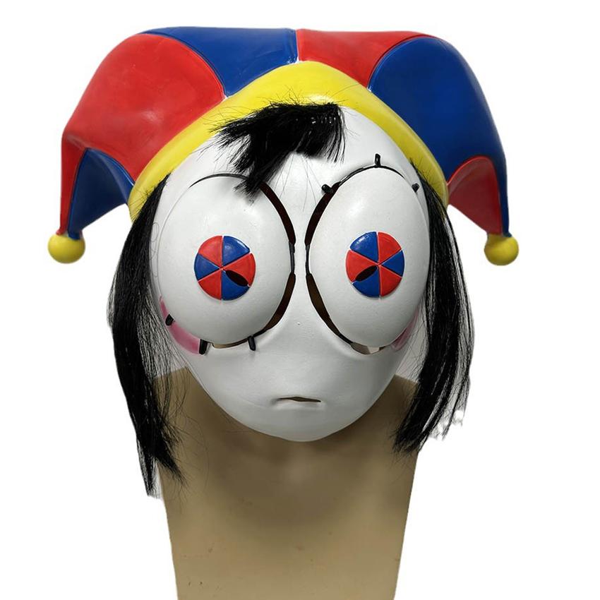 Archi Lavoro a Mano Circo Digitale Maschera da Clown Caine Coniglio Jax AI Gangle Faccia Vizard Mascherata Halloween Cosplay