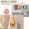 PATIKIL Women's Mini Backpack Keychain, Creative and Cute Flower Rhinestone Pendant Bag PU Leather Key Ring, Makeup Key Card Data Cable Organizer