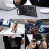 Coque de téléphone magnétique en métal Oatsbasf pour Samsung Galaxy S24/S24+/S24 Ultra Pare-chocs ultra-mince sans cadre Housse de téléphone à coussin d'air