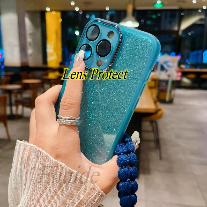 Plush Strap Case For Xiaomi POCO X6 Pro F6 M6 X5 F5 X3 F3 Redmi Note 13 Pro Plus Glitter Soft TPU Cute Crossbody Lanyard Cover