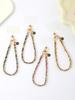 Multi Colored Small Fragrant Style Hand Woven Painted Cloth Strip Versatile Mobile Phone Chain Pendant With Transparent Card