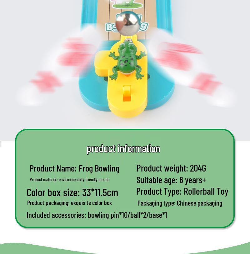 Mini Frog Bowling Marble Catapult Educational Toy for Kids