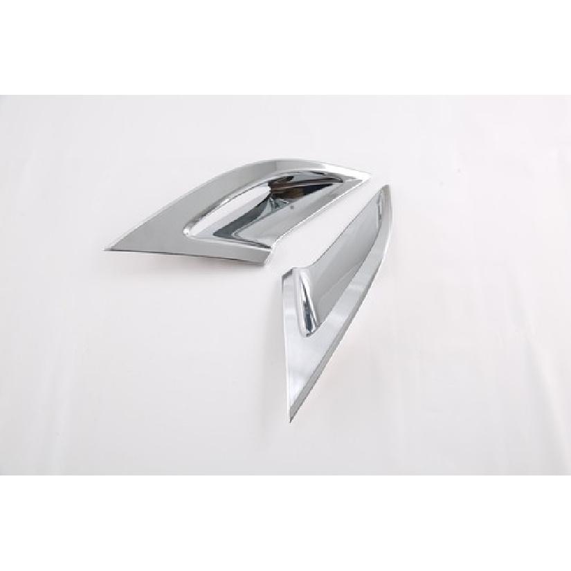 ABS Chrome Front Fog Light Tail Lamp Lid Cover Trim For  Honda Accord 2pcs
