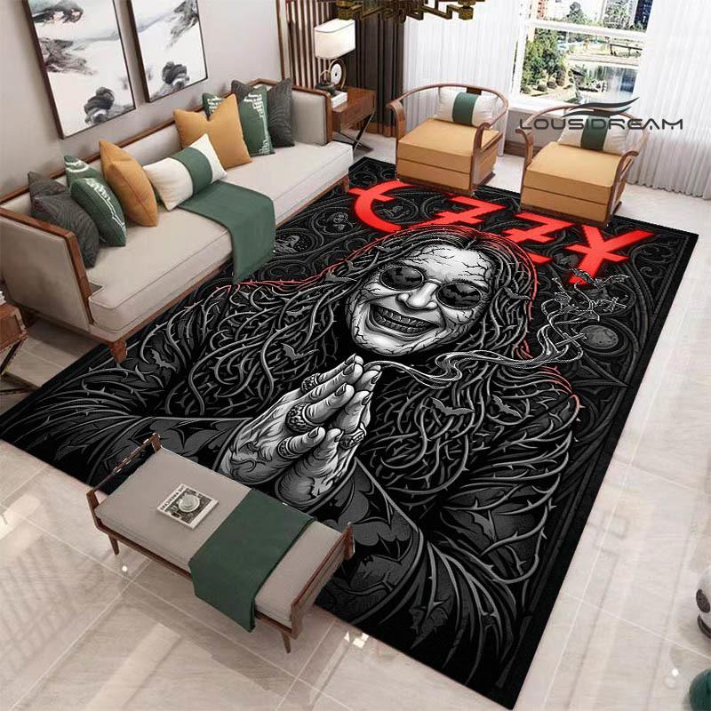 Ozzy osbourne printed carpet Living room bedroom non-slip carpets Yoga mat door mat Outdoor carpet kawaii rug birthday gift