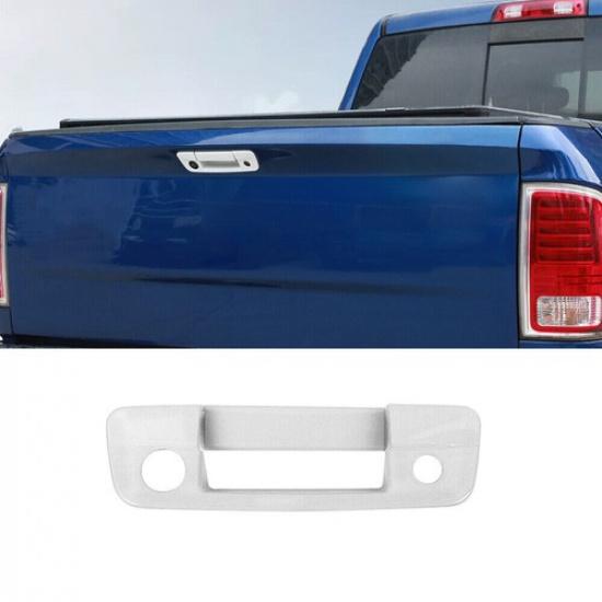 For 2009-2018 Dodge Ram Tailgate Back Door Handle Bezel Covers W/bch w/ kh White