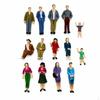 Ensemble de 14 Pièces de Figurines Miniatures pour Maquettes de Sable DIY pour Mises en Scène 1:25