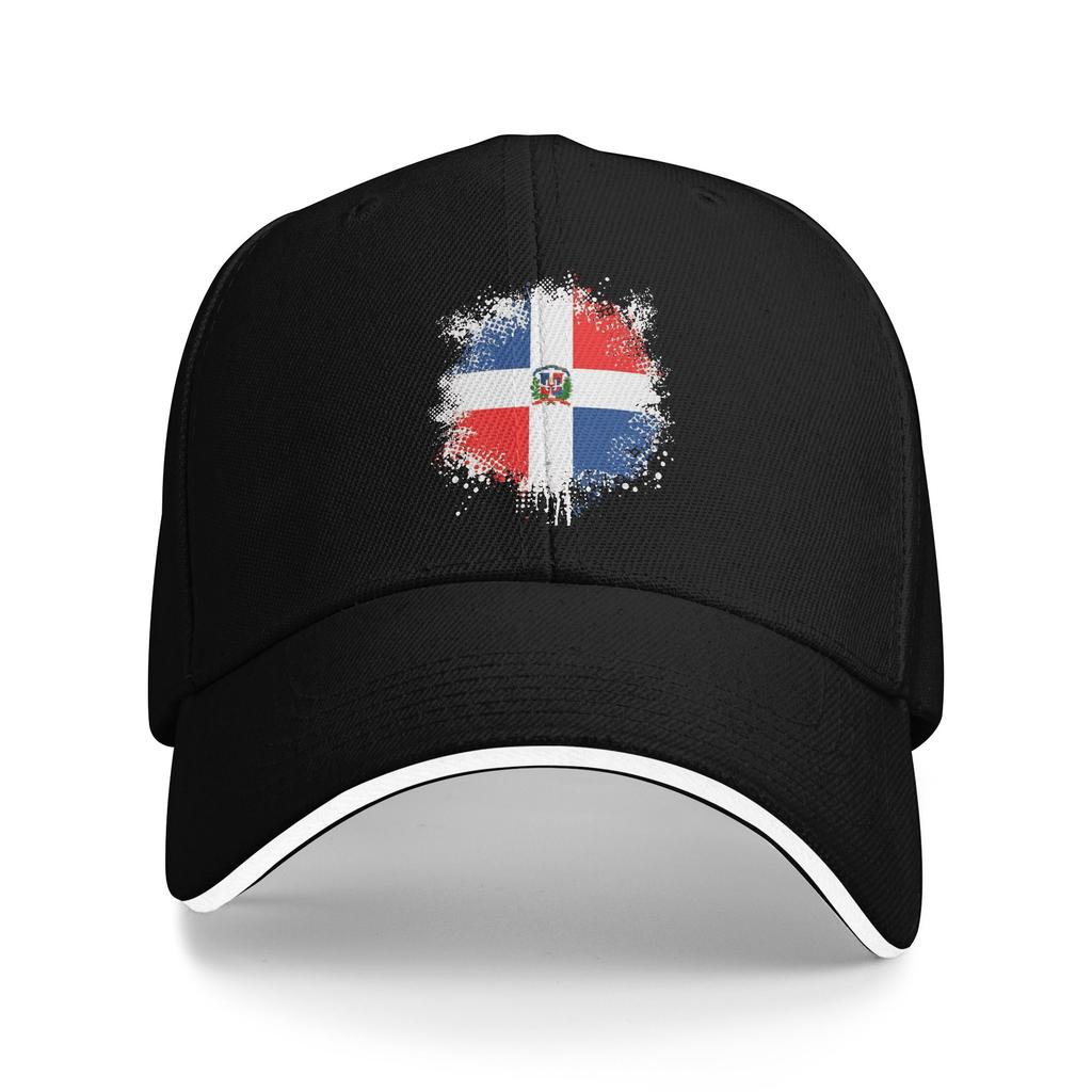 I Love Dominican Republic Heart Baseball Cap Vintage Sandwich Hat for Unisex Women Adjustable Dad Hat Outdoor