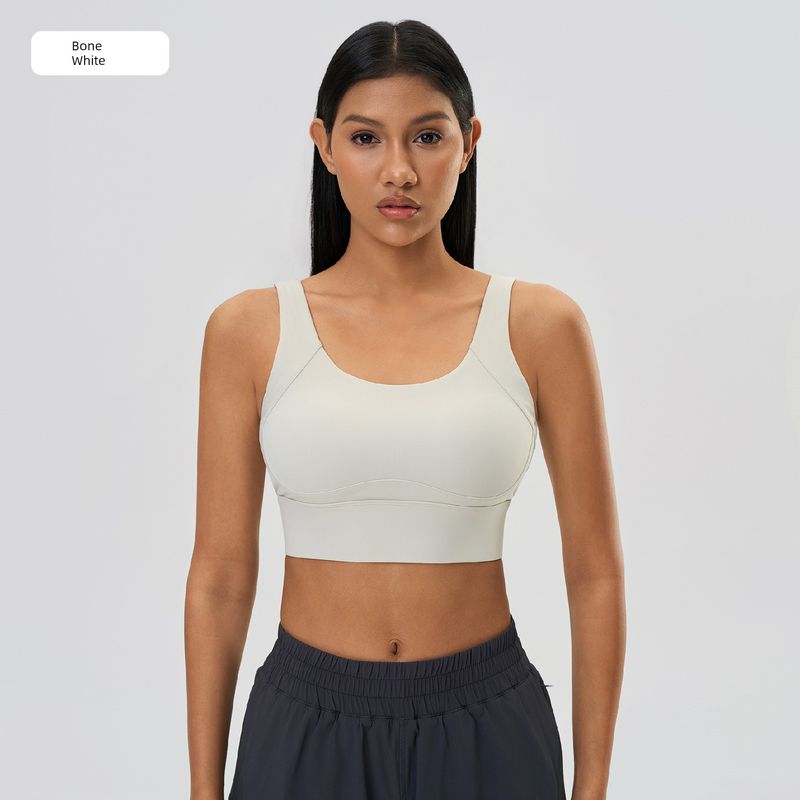 Lu Same Sports Bra Female Bubble Wrap Anti-SAG Push Up Breast Holding Semi-Fixed Cup Adjustable Yoga Intimates