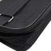 NUZAMAS Portable Fishing Bag, Steel Wire Fishing Tackle Bag, Black Fishing Tackle Tool Storage Bag, Fishing Rod Bag, Leisure Bag