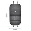 Car Sticker Tesla 2Pc Leather Car Seat Back Kick Pad Leather Protector Car Upholstery Auto Accessories For Tesla Model 3 Model Y
