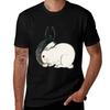 Black And White Rabbits By Kno Bairei Tshirt Casual Daily Graphic Tee
