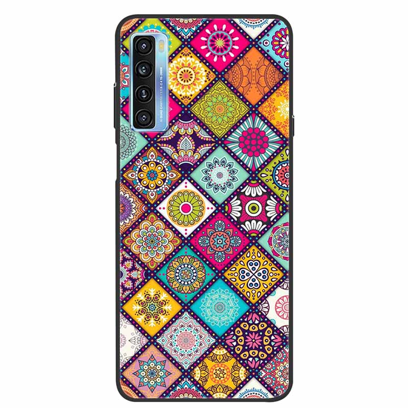 For TCL 20L Case Cute Painted Soft Silicone Back Cover for TCL 20L+ Plus T775H Phone Cases TPU Bumper For TCL 20S 20 L T774H