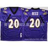 Baltimore Ravens NFL Camiseta de Fútbol para Hombre Algodón Cosido Uniforme del Equipo 52 Ray Lewis 20 Ed Reed