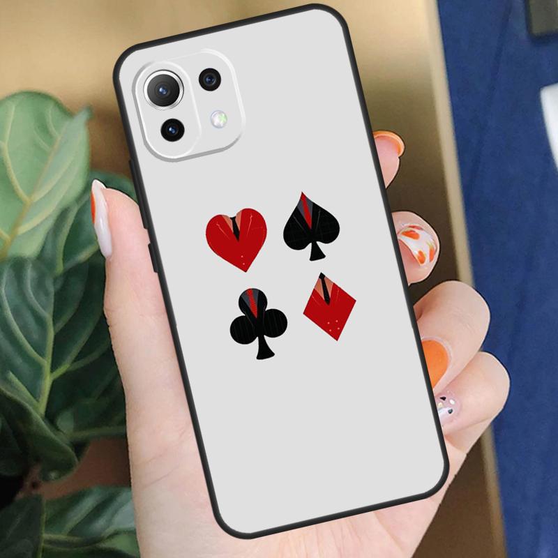 Ace of Spades Poker Case For POCO F5 X3 X5 Pro F4 X4 F3 C65 M5s Cover For Xiaomi 13T 14 Pro 11T 12T 12 13 Lite