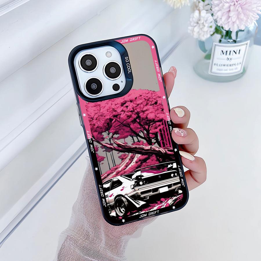 

Soft Shell Case for iPhone 16e 11 12 13 Pro Max 14 15 16 Plus Japanese JDM Drift Car iPhone 16 Pro Max