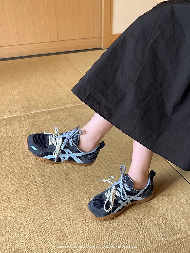 Genuine leather German training shoes women's 2025 autumn new shoes women's platform sports and leisure shoes retro inner height-increasing Forres