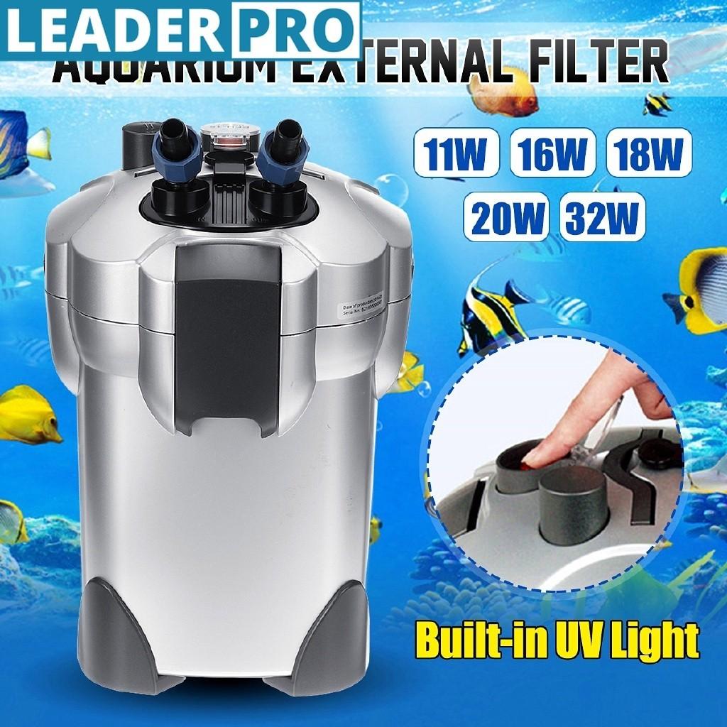16W Aquariumfilter Reiniger Sterilisator Lampe Licht Fischbecken Wasserpumpe Biochemischer Schwamm Bio-Schwamm Externer Behälter