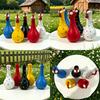 Big Eyed Chicken Resin Vase Garden Outdoor Decoration Flower Arrangement Cute Animal Cartoon Sculpture Craft Ornament
